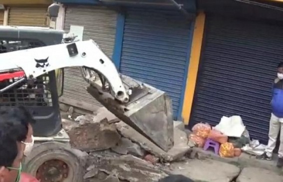 Demolition of roadside shops continue in the name of making ‘Smart City’